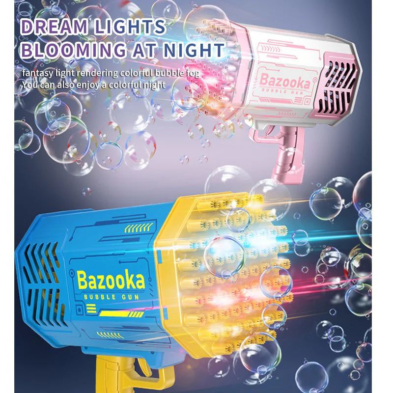 Automatic Gatling Bubble Gun – 32-Hole Blast for Kids & Outdoor Fun