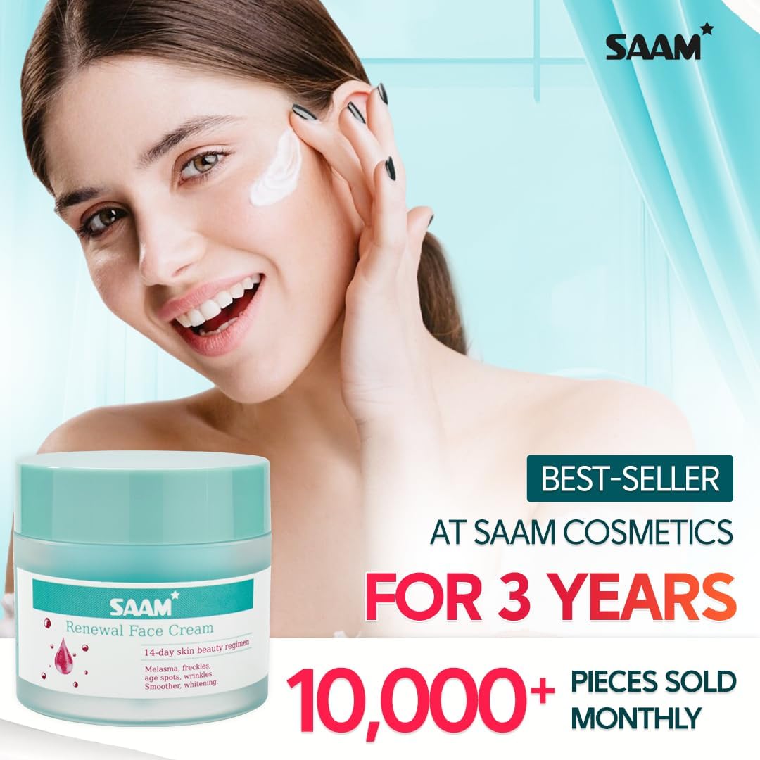SAAM Renewal Face Cream, Melasma and Dark Spots Treatment - 50g